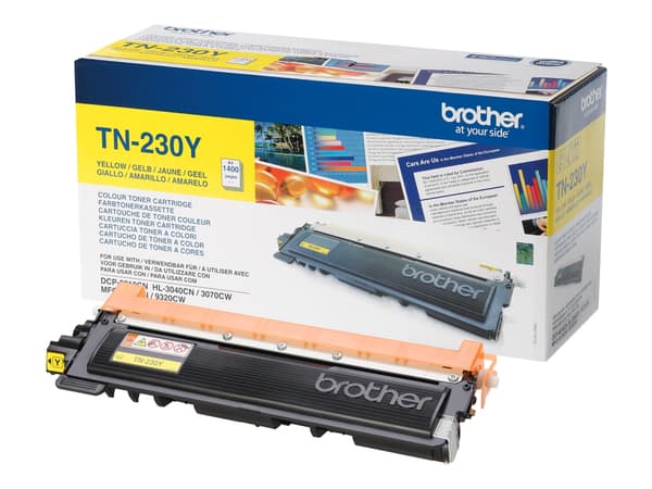 Brother TN230Y - Gul - original - tonerpatron - for Brother DCP-9010CN, HL-3040CN, HL-3040CW, HL-3070CW, MFC-9120CN, MFC-9320CN, MFC-9320CW