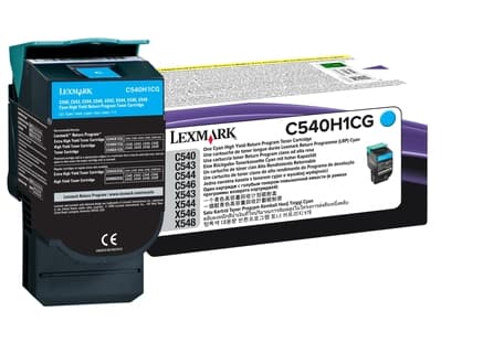 Lexmark - Lång livslängd - cyan - original - tonerkassett LCCP, LRP - för Lexmark C540, C543, C544, C546, X543, X544, X546, X548