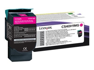 Lexmark - Høy ytelse - magenta - original - tonerpatron LCCP, LRP - for Lexmark C540, C543, C544, C546, X543, X544, X546, X548