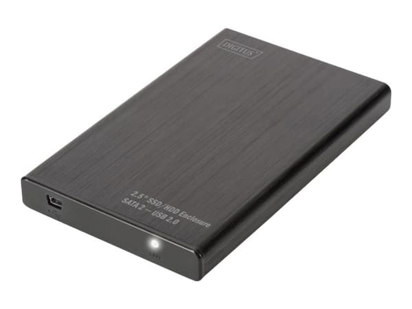 DIGITUS DA-71104 - Lagringspakke - 2,5" - SATA 3Gb/s - USB 2.0 - svart Sort