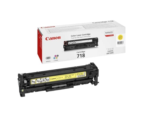 Canon 718 Yellow - Gul - original - tonerpatron - for imageCLASS LBP7200; i-SENSYS MF728, MF729; Laser Shot LBP-7200; Satera MF8330, MF8350