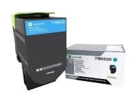 Lexmark X317 - syaani - alkuperäinen - tonerpatron LCCP - Lexmark CS317dn, CX317dn -laitteisiin