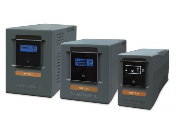 Socomec Netys PE 650 - UPS - AC 230 V - 360 watt - 650 VA - USB - utgangskontakter: 4