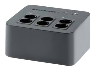 Socomec Netys PL NPL-0600-F - UPS - AC 230 V - 360 watt - 600 VA - USB - utgangskontakter: 6 - Frankrike - svart Sort