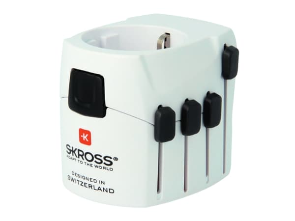 Skross PRO, Universal, Universal, 100-250 V, 6,3 A, Svart, Hvit, 1575 W