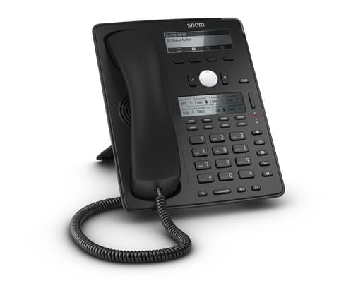 snom D745 - VoIP-telefon - 3-riktad samtalsförmåg - SIP - 12 linjer - svart