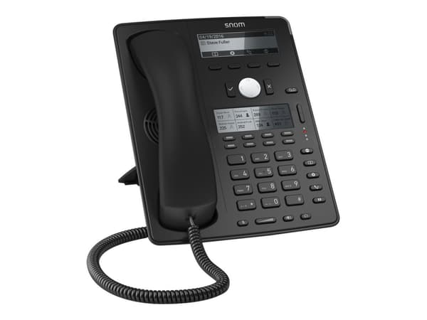 Snom D745, IP Phone, Musta, Johdollinen puhelin, Pöytä/Seinä, Kanavansisäinen, Out-of band, SIP-tiedot, Käyttäjä musta
