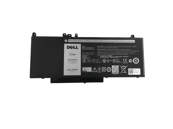 Dell - Batteri för bärbar dator - litiumpolymer - 4-cells - 6880 mAh - 51 Wh - svart - för Latitude E5450, E5550