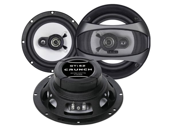 Crunch GTi62, 2-suuntainen, 180 W, 90 W, 4 O, Polypropeeni, 5,7 cm
