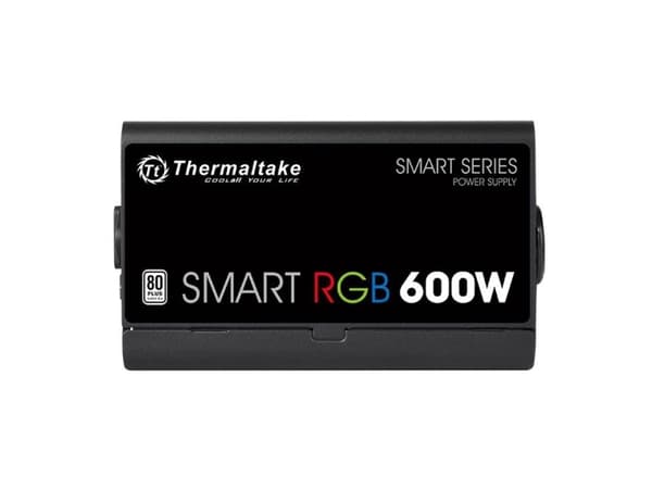 Thermaltake SMART RGB PS-SPR-0600NHSAWE-1 - Strømforsyning (intern) - ATX12V 2.3 - 80 PLUS - AC 230 V - 600 watt - aktiv PFC - svart