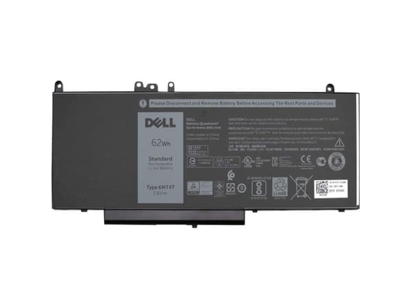 Dell - Batteri för bärbar dator - litiumjon - 4-cells - 62 Wh - för Latitude E5470, E5570