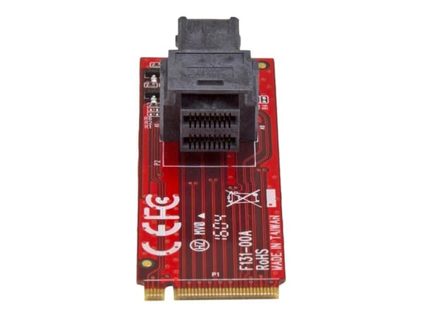 StarTech.com U.2 to M.2 Adapter - for 1 x U.2 PCIe NVMe SSD - M.2 PCIe x4 Host Interface - U.2 SSD - M.2 PCIe Adapter - U.2 Drive (M2E4SFF8643) - Gre