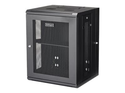 StarTech.com RK1520WALHM hylle 15U Veggmonterbar hylle Sort