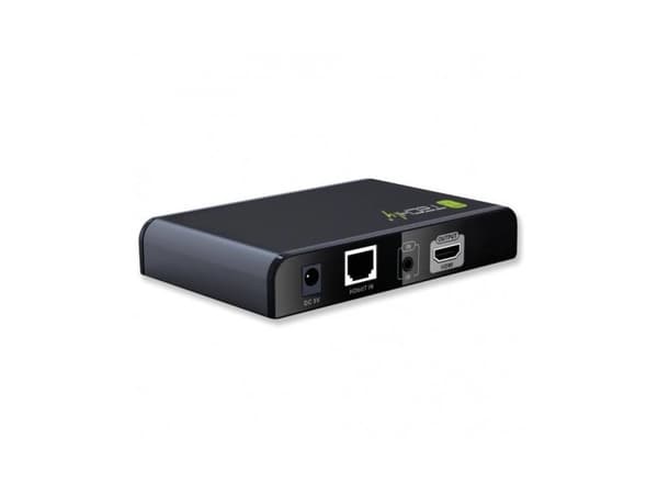 Techly IDATA EXTIP-383IRRX, 1920 x 1080 piksler, AV-mottaker, 120 m, Svart, HDCP