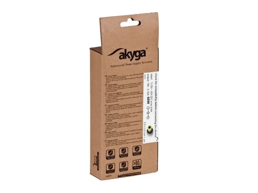 Akyga AK-ND-38, Kannettava tietokone, Automaattinen/Sisätila, 12 V, 60 W, 19 V, 3,16 A