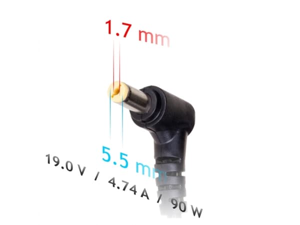 Akyga AK-ND-43, Kannettava tietokone, Auto, 19 V, 90 W, 19 V, 4,74 A