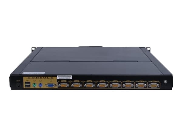 Inter-Tech KVM-1708, 43,2 cm (17"), 1280 x 1024 pikseliä, 300 cd/m², 1000:1, USB, PS/2, USB, PS/2