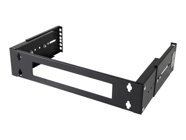 DELTACO 19-DTSR0202 - Rackfästen - väggmontering - svart - 2U - 19"