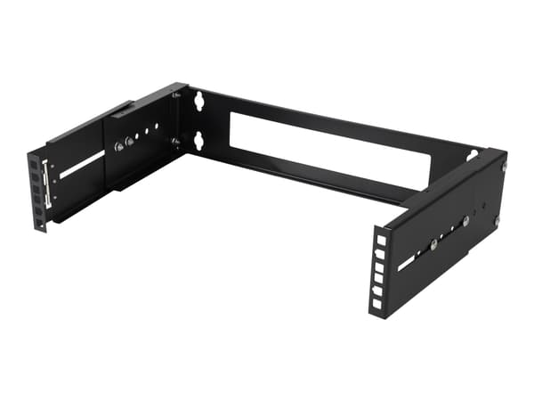 DELTACO 19-DTSR0202 - Rackfästen - väggmontering - svart - 2U - 19"