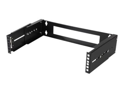 DELTACO 19-DTSR0202 - Rackfästen - väggmontering - svart - 2U - 19"