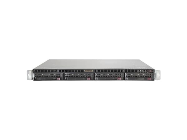 Supermicro SC813M FTQC-505CB - Rackmonterbar 1U - ATX - SATA/SAS - hot-swap 500 watt - svart