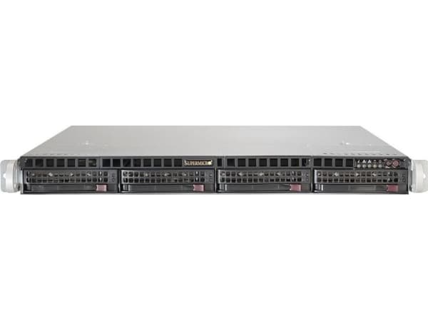 Supermicro SC813M FTQC-505CB - Rackmonterbar 1U - ATX - SATA/SAS - hot-swap 500 watt - svart