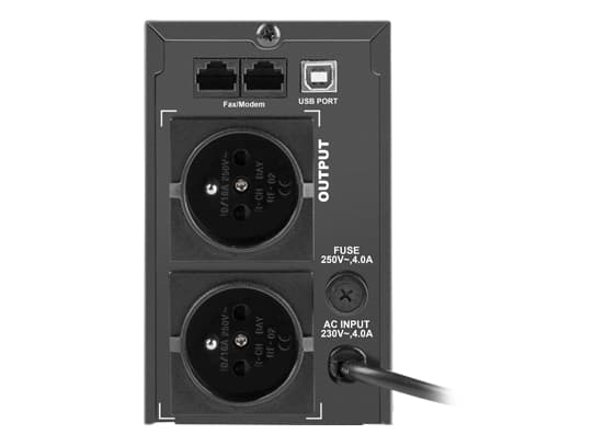 Armac Office 650E - UPS - AC 145 - 290 V - 390 Watt - 650 VA - 7 At - USB - lähtöliittimet: 2