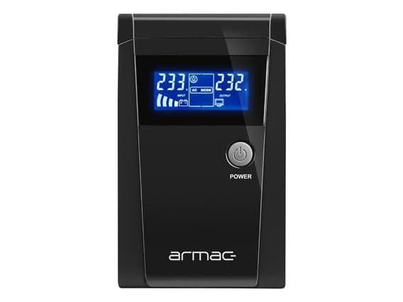 Armac Office 650E - UPS - AC 145 - 290 V - 390 Watt - 650 VA - 7 At - USB - lähtöliittimet: 2