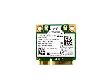 Intel Dual Band Wireless-AC 7260 - Nettverksadapter - PCIe Half Mini Card - Bluetooth 4.0, Wi-Fi 5 - for Latitude E5440, E5540, E6440, E6540, E7240,