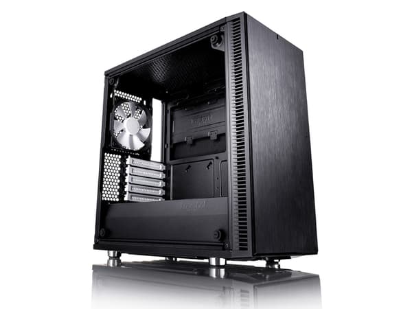 Fractal Design Define Mini C TG - Tower - micro ATX - genomskinlig sidopanel (härdat glas) - ingen strömförsörjning (ATX) - svart