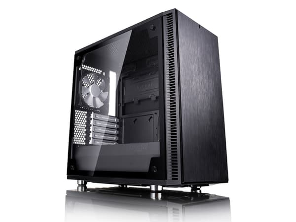 Fractal Design Define Mini C TG - Tower - micro ATX - genomskinlig sidopanel (härdat glas) - ingen strömförsörjning (ATX) - svart