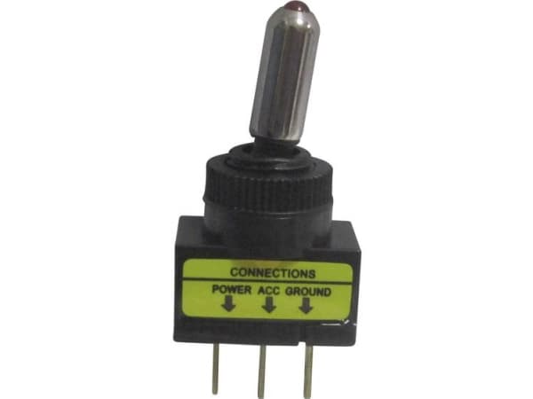 TRU COMPONENTS keinukytkin autoon TC-R13-61L2 VALAISTETTU PUNAINEN 12 V/DC 20 A 1 x Pois päältä/päälle napsauttamalla 1 kpl