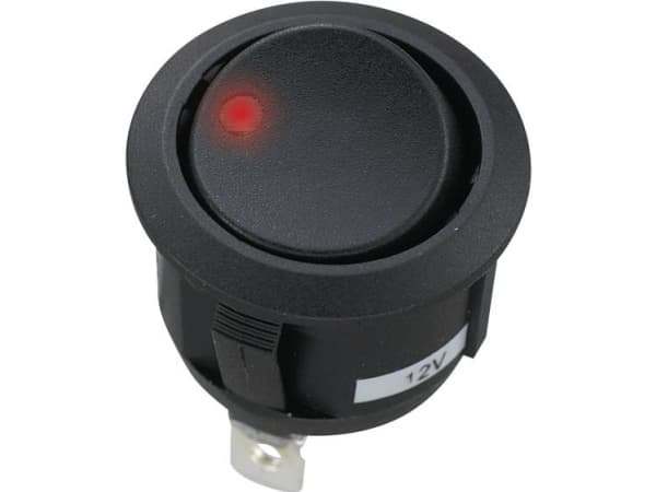 TRU COMPONENTS 1587930 Kaksoispistokontakti TC-R13-112CL-02 12 V/DC 20 A 1 x On/On-napsautus 1 kpl