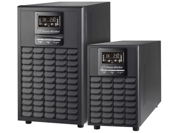 PowerWalker VFI 1000 CG PF1 - UPS - 1000 Watt - 1000 VA 7 At - RS-232, USB - lähtöliitännät: 4
