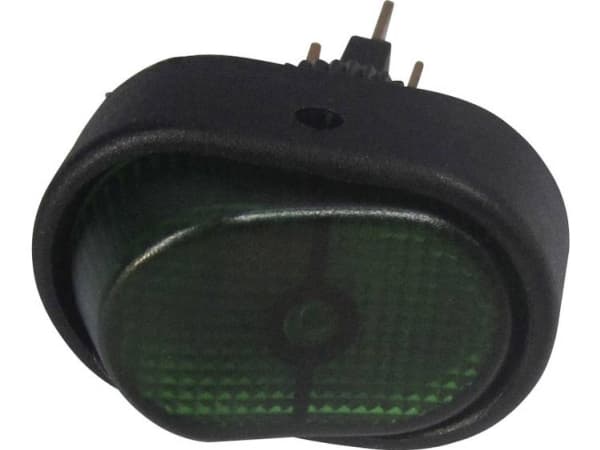 TRU COMPONENTS Auton vaihtokytkin TC-R13-133B-SQ VIHREÄ 12 V/DC 30 A 1 x Off/On Klikkaava 1 kpl