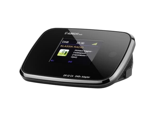 Albrecht DR 52 CA, Klokke, Digitalt, DAB, DAB+, FM, Sort, Digitalt, Utvendig