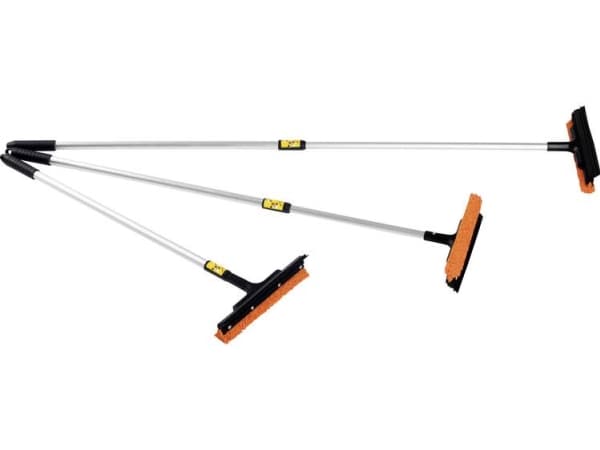IWH C007190 Alu Teleskop Vaskebørste til vinduer m/teleskopskaft 1 stk (L x B) 125 cm x 20 cm