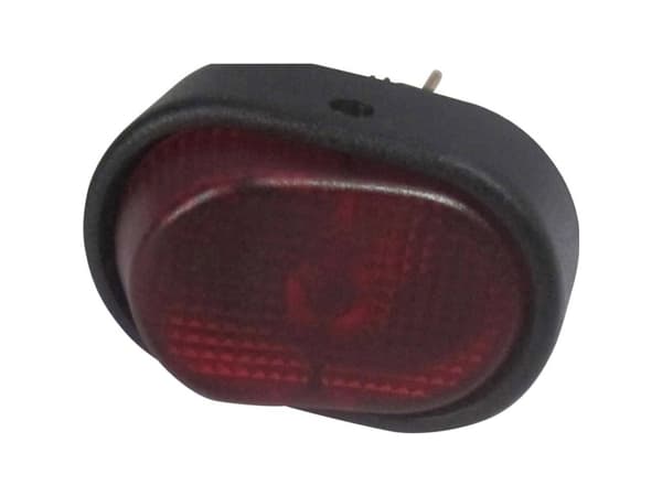 TRU COMPONENTS 1587549 Bil-vippekontakt TC-R13-133B-SQ RED 12 V/DC 30 A 1 x Off/On Klikkende 1 stk