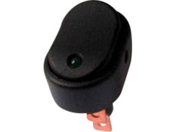 TRU COMPONENTS 1587554 Bil-vippekontakt TC-R13-133L-SQ GREEN 12 V/DC 30 A 1 stk