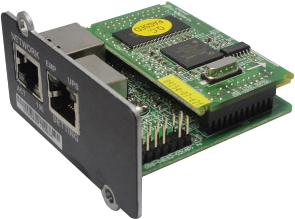 PowerWalker Mini NMC Card - Adapter för administration på distans - 10/100 Ethernet - svart
