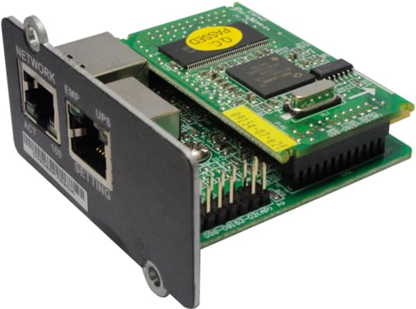 PowerWalker Mini NMC Card - Adapter för administration på distans - 10/100 Ethernet - svart