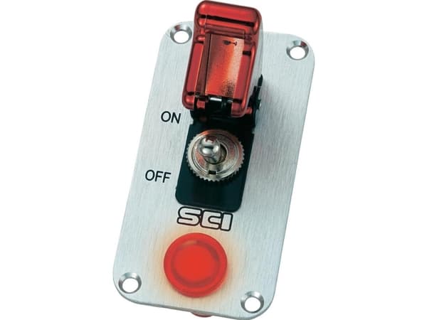 TRU COMPONENTS 1587936 Auton ohjauspaneeli TC-R18-P1A 12 V/DC 20 A 1 x Off/On Klikkaava 1 kpl 1 kpl