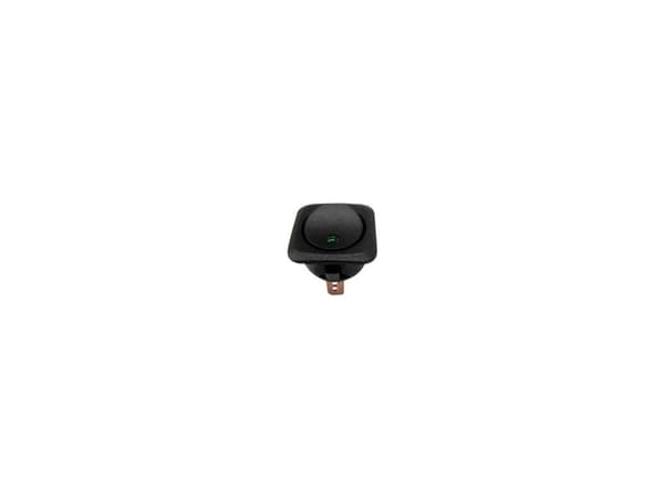 TRU COMPONENTS 1587625 Bil-vippekontakt TC-R13-203L-SQ GREEN 12 V/DC 25 A 1 x Off/On Klikkende 1 stk