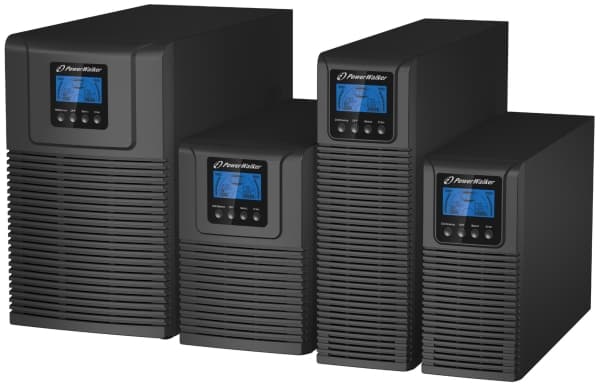 PowerWalker VFI 3000 TGS - UPS - AC 176 - 300 V - 2700 watt - 3000 VA - uten batteri - RS-232, USB - utgangskontakter: 3
