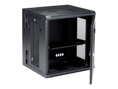 StarTech.com 12U 19" Wall Mount Network Cabinet, 16" Deep Hinged Locking IT Network Switch Depth Enclosure, Vented Computer Equipment Data Rack with