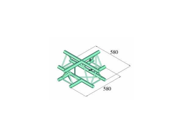 Alutruss DECOLOCK DQ3-PAC41 3-punkt traverse Krydsstykke 90 °