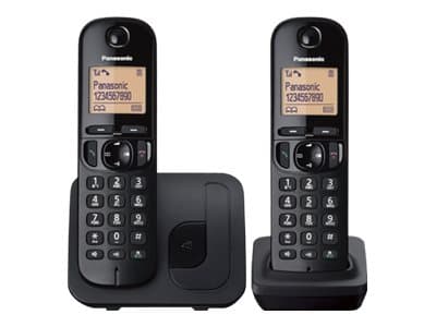 Panasonic | Cordless | KX-TGC212FXB | Built-in display | Caller ID | Black | Phonebook capacity 50 entries | Speakerphone