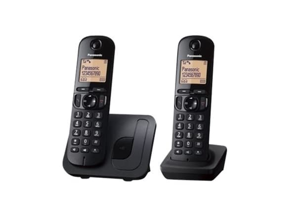 Panasonic | Cordless | KX-TGC212FXB | Built-in display | Caller ID | Black | Phonebook capacity 50 entries | Speakerphone