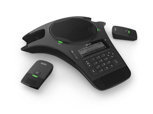 snom C520-WiMi - Konferanse-VoIP-telefon - med Bluetooth-grensesnitt - DECT - treveis anropskapasitet - SIP - 3 linjer - svart