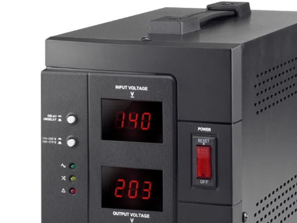 PowerWalker AVR 1500/SIV - Automatisk spenningsregulator - AC 230 V - 1200 watt - 1500 VA - utgangskontakter: 2 - svart